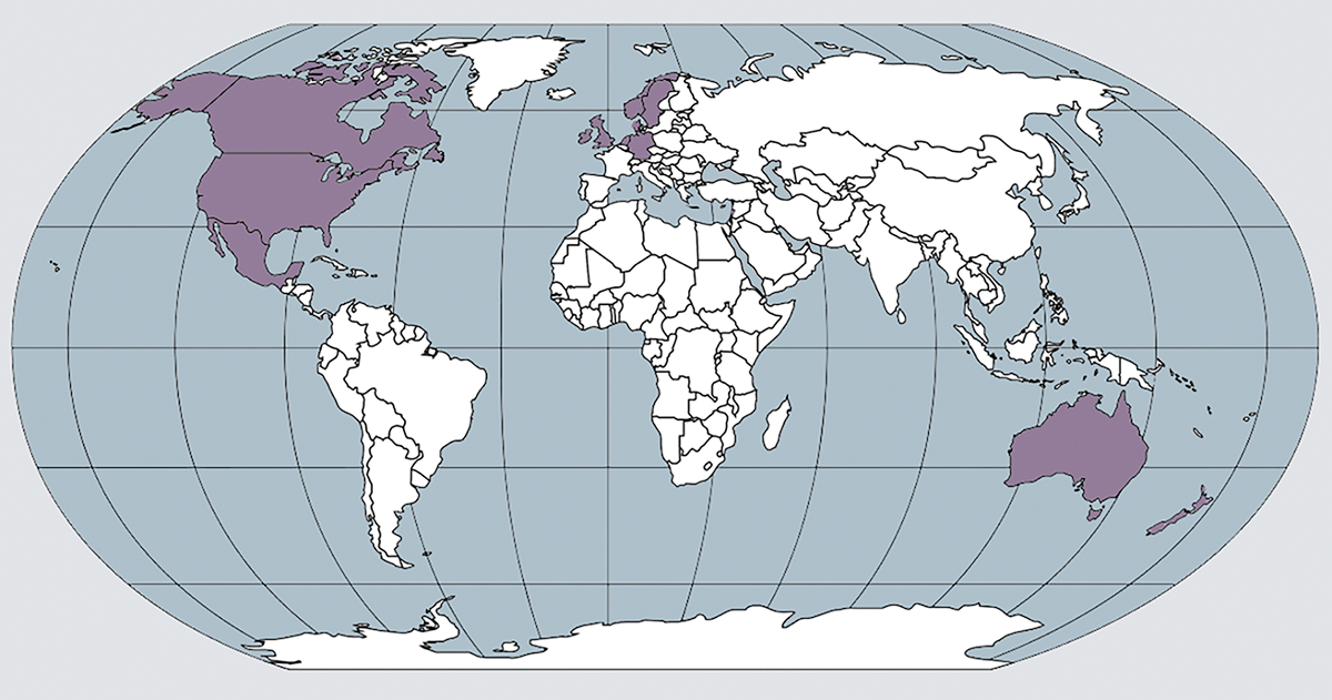 world map